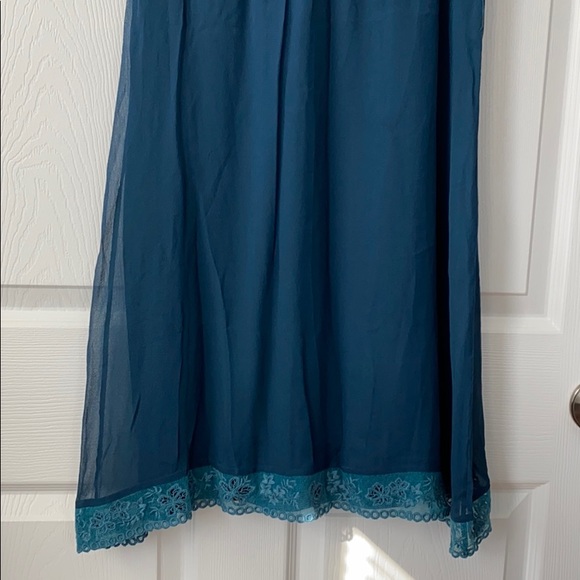 MINT by Jodi Arnold Green Silk Dress Size 8 - Picture 7 of 13